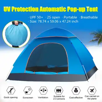 

Outdoor 1 2 3 Person Ultralight Tent Automatic Quick Open Camp Tents Waterproof Outdoor Camping Hiking Equipment for 3 Season