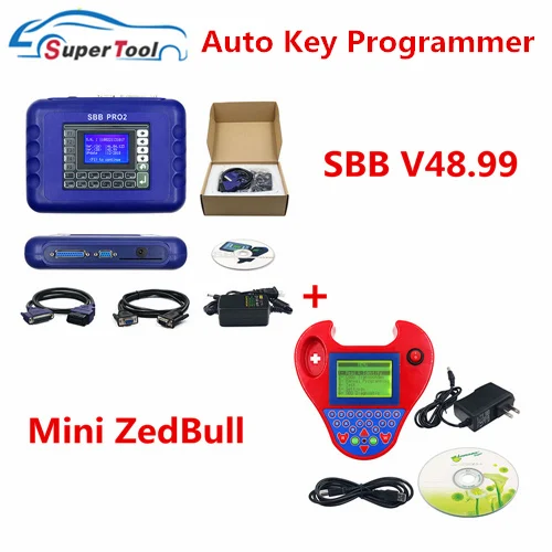 Новейший SBB Pro2 V48.99 V48.88 v17.02 Мини Zedbull автоматический программатор ключей SBB Pro 2 48,99 48,88 Zed Bull OBD2 OBDII Автомобильный ключ - Цвет: Zedbull and SBB48.99