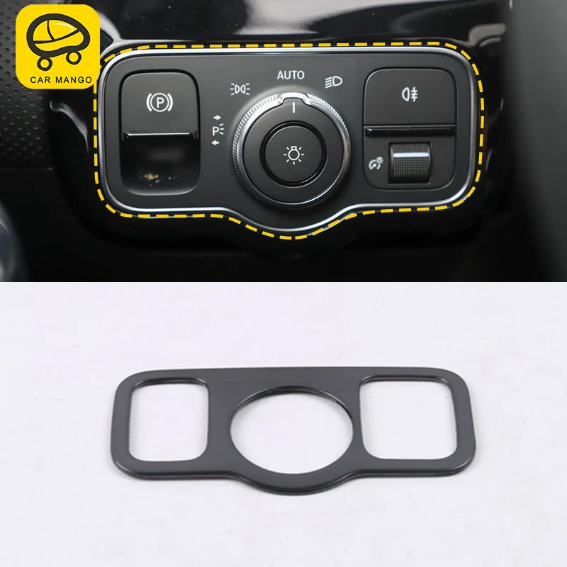 CarManGo для Mercedes Benz A Class 2019 W177 V177 Авто переключатель фар Кнопка отделка рамка