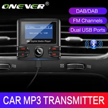 Onever автомобильный DAB цифровой радио тюнер цифровой вещательный приемник с fm-передатчиком Bluetooth Handsfree Kit TF карта для чтения