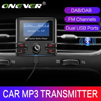 

Onever Car DAB Digital Radio Tuner Digital Broadcasting Receiver with FM Transmitter Bluetooth Handsfree Kit TF Card Reading