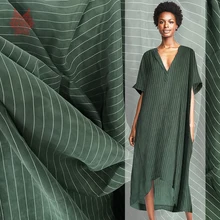 Китайская дешевая фабричная разноцветная полосатая утяжеленная купро Песочная промытая поддельная шелковая ткань для одежды telas stoffen SP5532