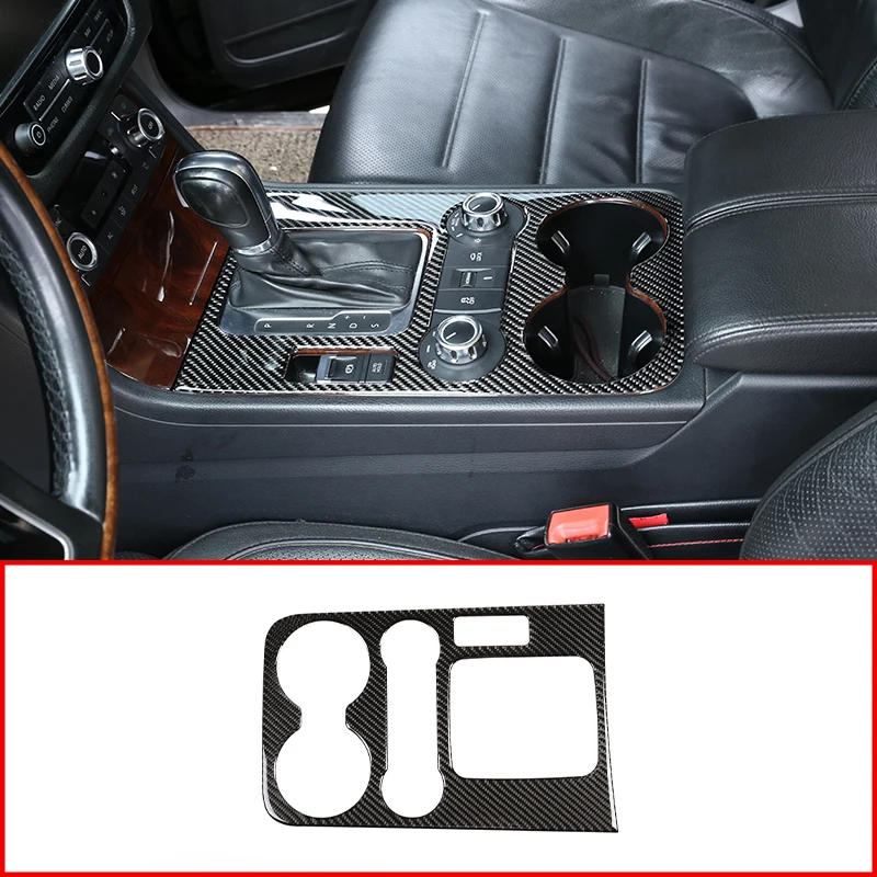

Car Accessories Center Console Gear Shift Panel Cover Trim Accessories For Volkswagen Touareg 2011-2018 Real Carbon Fiber 1 Pcs