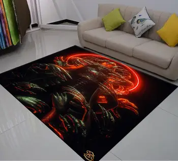

3D Print Carpet Terror Item Rug Outdoor Rug Kids Bedroom Rugs Black Skull Floor Mat Tapis For Living Room Floor Crawl Carpets