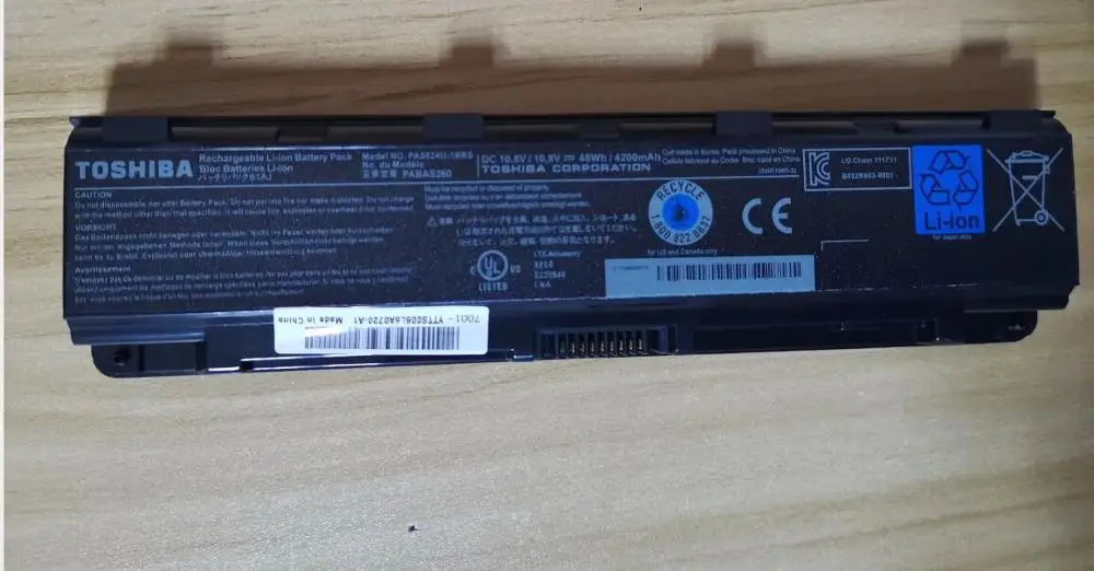 Новый оригинальный аккумулятор для ноутбука Toshiba Qosmio X70-B Tecra A50-A серии PA5023U-1BRS
