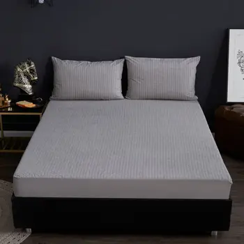 

Cotton Striped Terry Cloth Waterproof Bedspread for Urine Isolation Single Piece Simmons Protective Cover Waterproof Bed Sheet