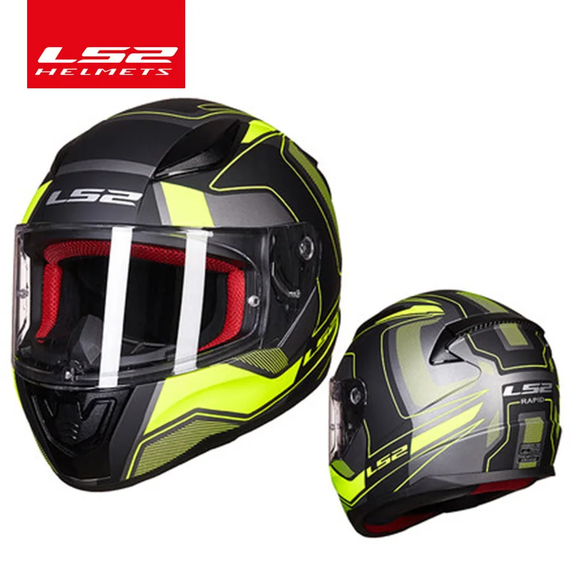 LS2 Быстрый анфас мото rcycle шлем мото шлем LS2 ff353 capacete уличные гоночные шлемы одобрено ECE - Цвет: 14