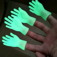 

Cartoon Funny Luminous Finger Hands Set Creative Tiny Hands Fingers Toy Small Hand Puppets Model Glow in the Dark Fidget Toys