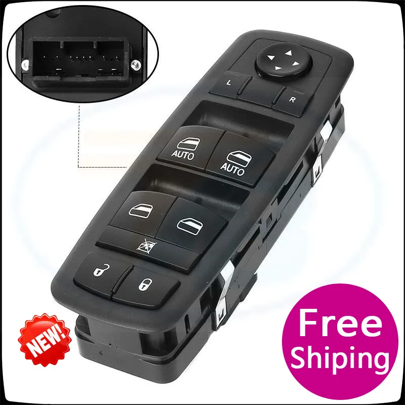 

Front Left Master Window Switch for 2011-2017 Dodge Charger Chrysler Chrysler 200 300 Ram 4 Door CA 68231805AA