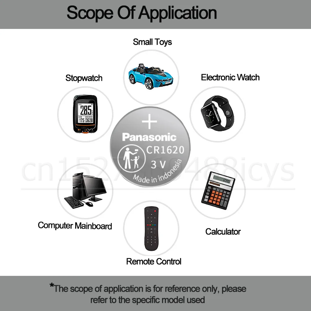 5-20PCS Original Panasonic CR1620 1620 DL1620 ECR1620 BR1620 3V Lithium Battery For Watch Clock Remote Control Button Coin Cell lithium ion battery pack