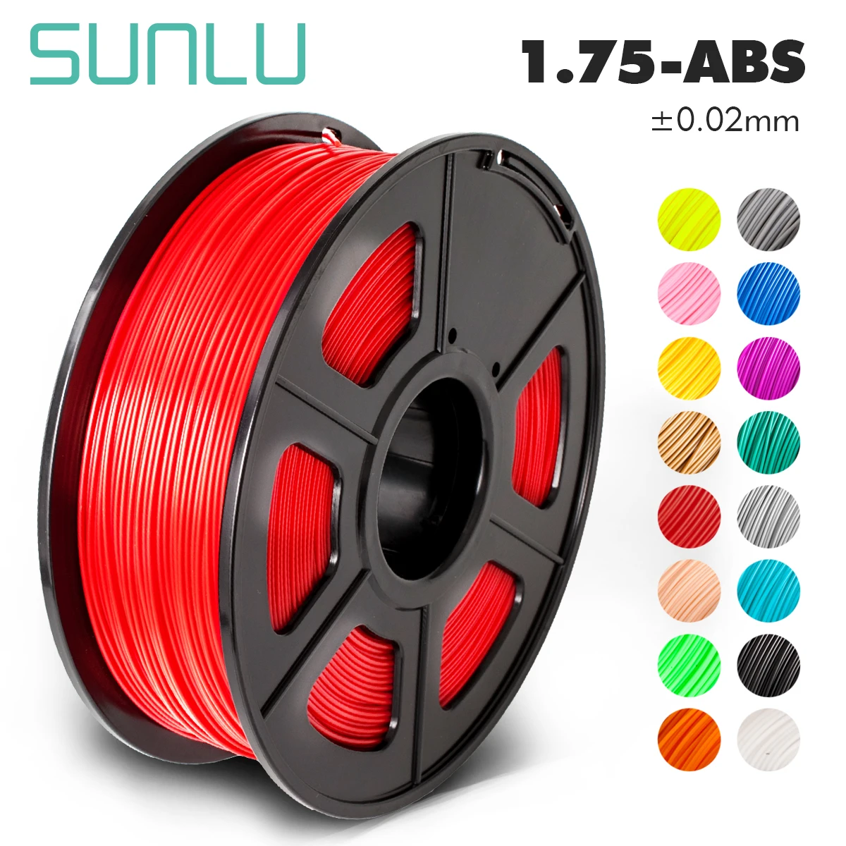 

SUNLU 3D filament ABS filament 1.75mm manufacturer Multi-colors 1kg plastic spools 3D printer filament impressora 3D filament