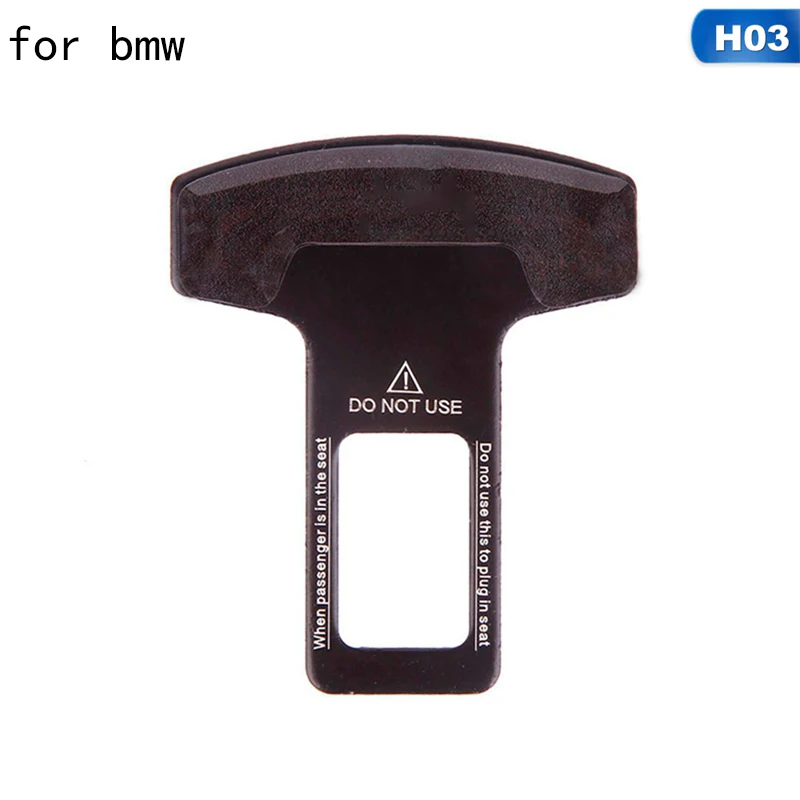 H03 For BMW 1 шт. автомобиль-Стайлинг из углеродного волокна автомобильный ремень безопасности пряжки зажимы Застежка Вставка автомобиль-вставленный в рамку открывашка для бутылок для KIA для BWM X5 - Название цвета: H03 For BMW