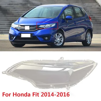 

CAPQX 1PC For Honda Fit 2014 2015 2016 Front Headlamp Headlight Lamp cover Lampshade Waterproof Bright Lamp Shade Shell Cap