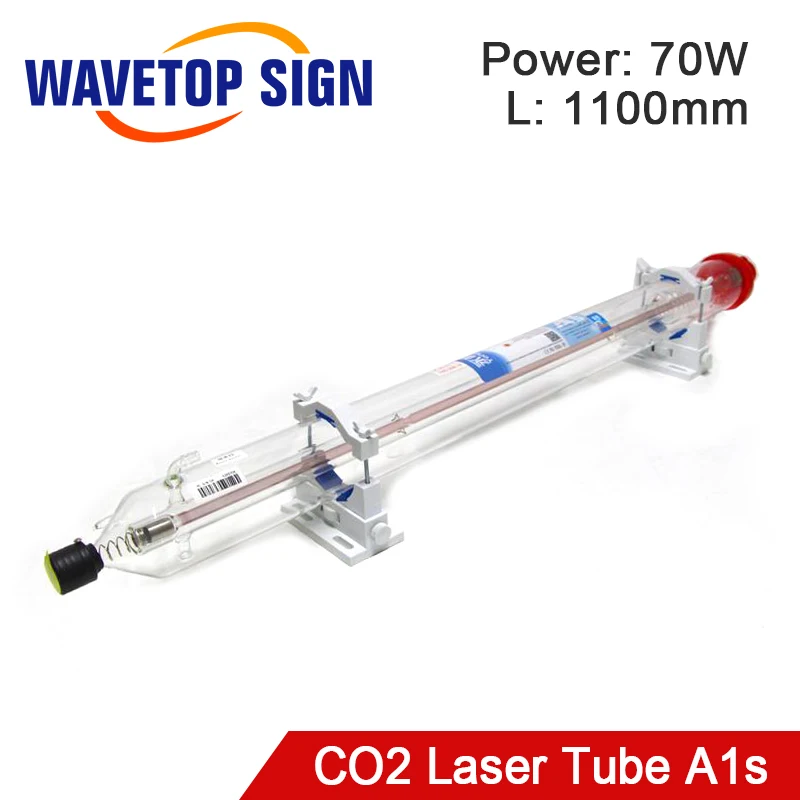 WaveTopSign A1s 28 Вт Co2 лазерная трубка длиной 600 мм диаметр. Стеклянная трубка 80 мм для CO2 лазерной гравировки и резки
