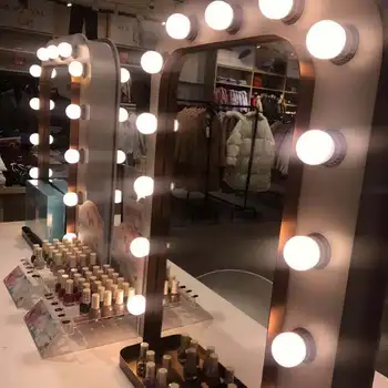 

Hollywood Style LED Vanity Mirror Lights Kit With 10 Dimmable Light Bulbs For Makeup Dressing Table And Power Supply Plug In Lig