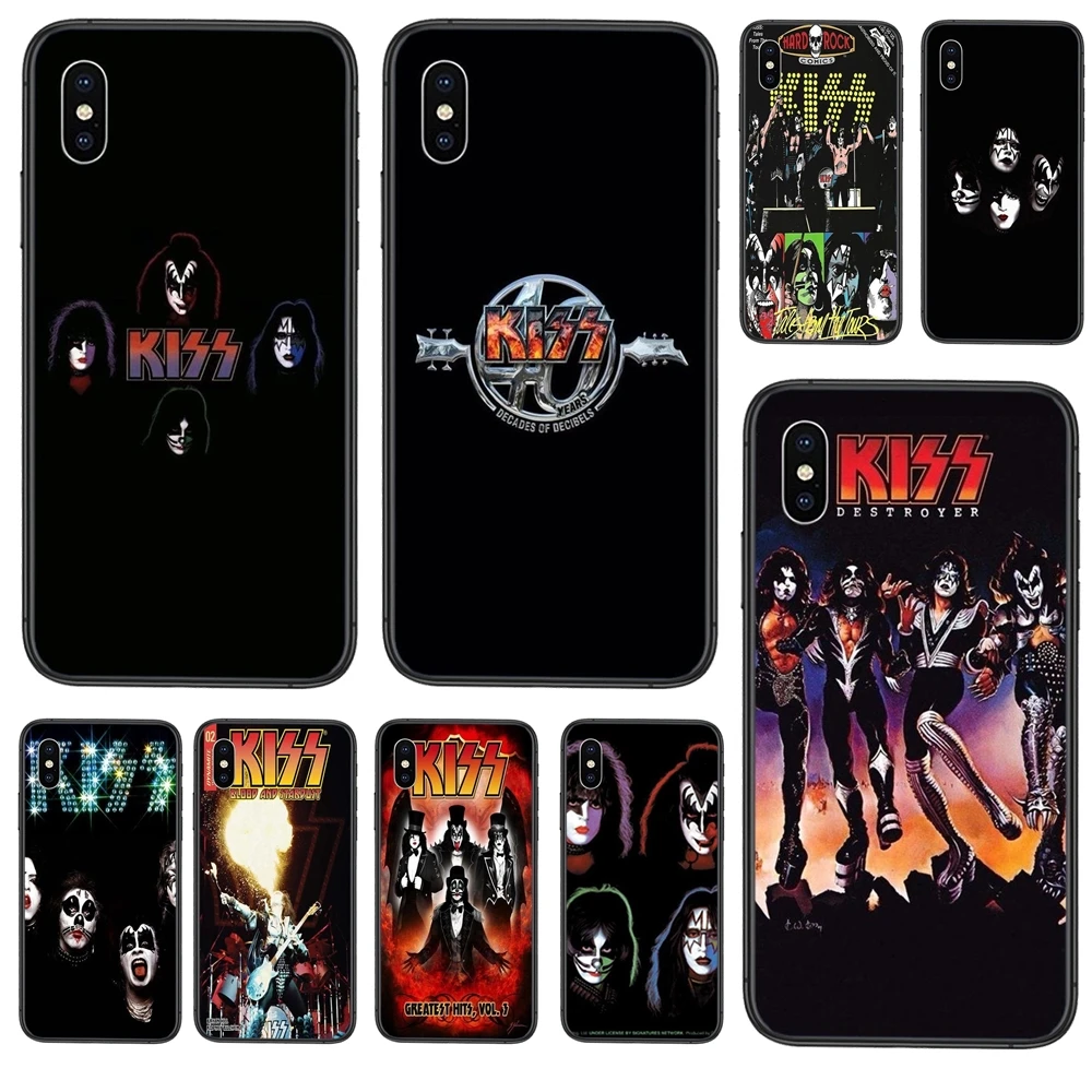 Очаровательные черные чехлы с мягким покрытием для iPhone 11 12 Pro Mini 5 5S SE 5C 6 6S 7 8X10 XR XS