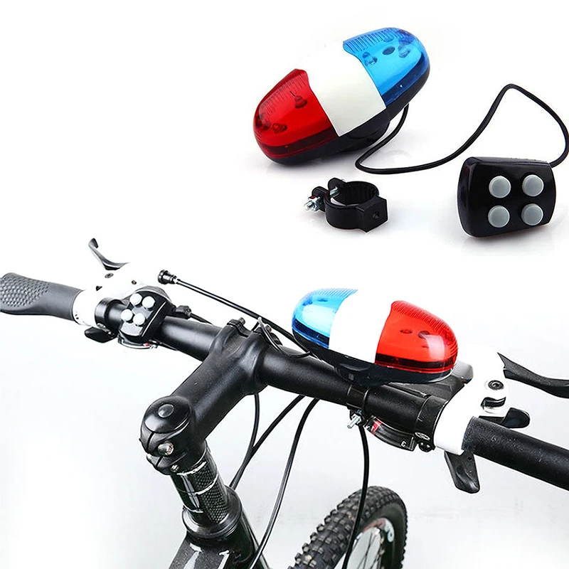 Best Bicycle Overclocking Horn Bell Siren Waterproof Multifunction Cycle Lamp Bike Light Red/Blue 6 leds For Road Bike 6 Best Bicycle Overclocking Horn Bell Siren Waterproof Multifunction Cycle Lamp Bike Light Red/Blue 6 leds For Road Bike 6
