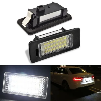 

Car License Plate Light 3W 24 Led White Rear Number Plate Lamp for Audi A1 A4 A5 A6 A7 Q5 S5 RS5 TTRS TT ALLROAD Car Accessories