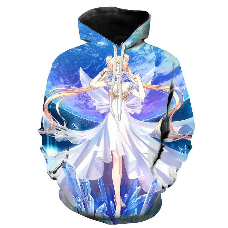 

Autumn Sailor Moon Men's And Women's Hoodie 3d Printing Kids Cartoon Sweatshirt Hot Sale Harajuku Long Sleeve Cool Pullover Tops
