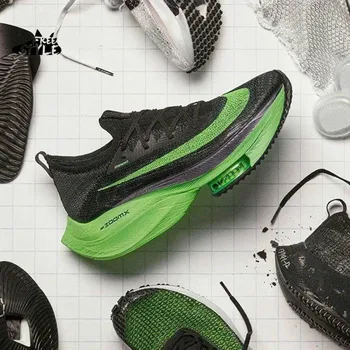 

Nike Air Zoom Kids Shoes Alphafly NEXT Air Cushion Foam Marathon Running Shoes Chidren Sneakers CI9925-400