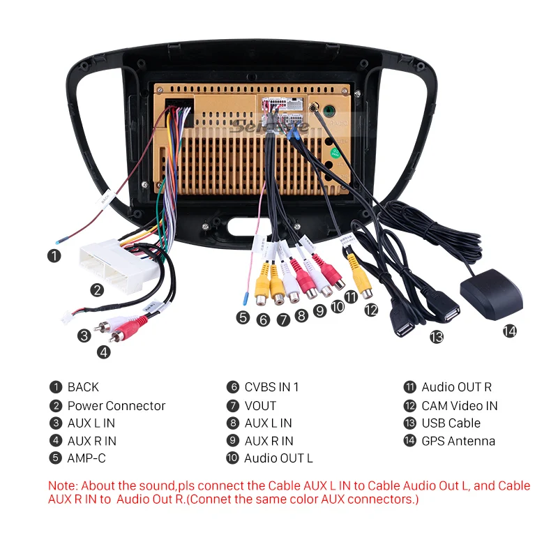 Seicane 9 inch 2.5D IPS screen Car GPS Navi Radio