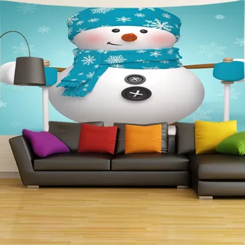 

Blue Snowman Blue Christmas Old Man Gift Blue Snowman Christmas Tapestry