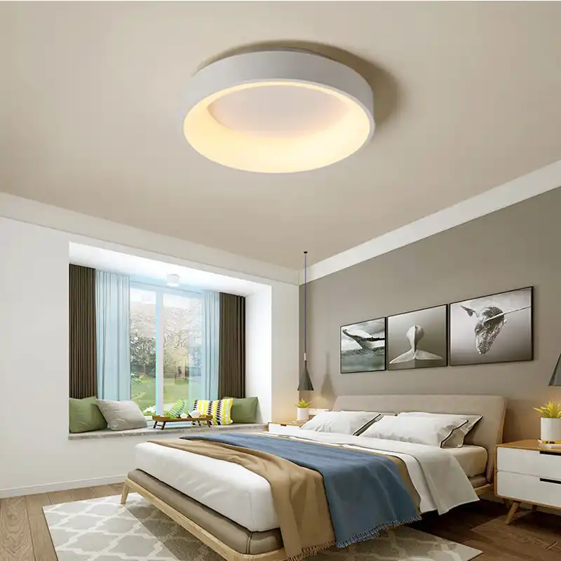 الشمال دائرة مستديرة الألومنيوم سقف ليد حديث ضوء مصباح لغرفة المعيشة غرفة نوم طاولة طعام مكتب اجتماع غرفة بهو