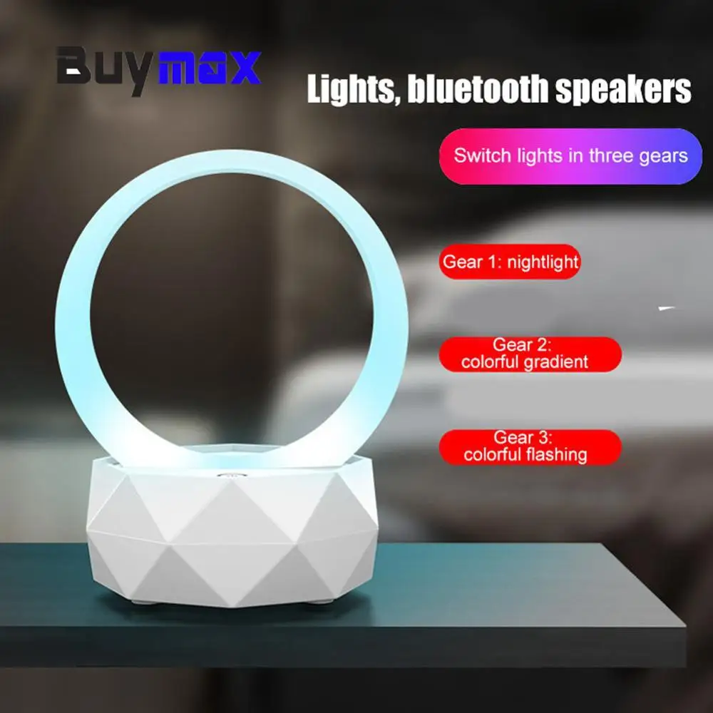 

Portable Y1 Mini Rechargeable LED Color Change Colorful Night Lights Wireless Bluetooth Stereo Speakers MP3 Player Desk Decorati