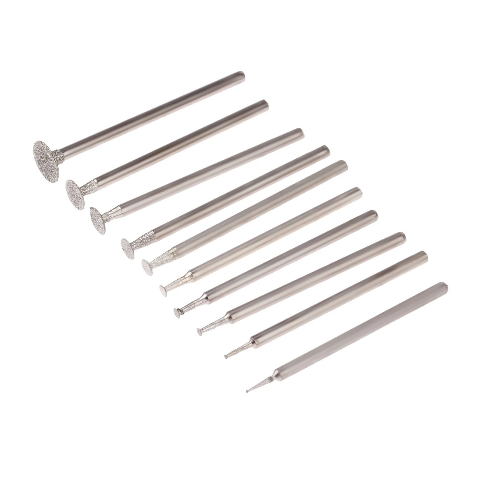 10Pcs Diamond Mounted Point Grinding Head Stone Jade Carving Polishing Engraving Tools 0.5-8Mm Ultra-Thin T Head Grinding Bit 10Pcs Diamond Mounted Point Grinding Head Stone Jade Carving Polishing Engraving Tools 0.5-8Mm Ultra-Thin T Head Grinding Bit