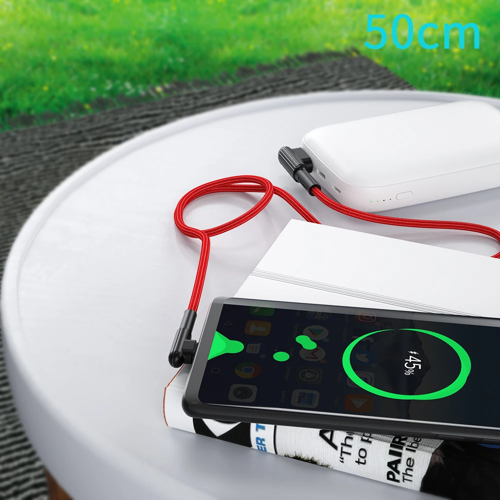 Essager usb type C кабель 3A провод для быстрого заряда шнур 90 градусов USB-C кабель для samsung Xiaomi Redmi Note 7 8 type-C кабель для передачи данных