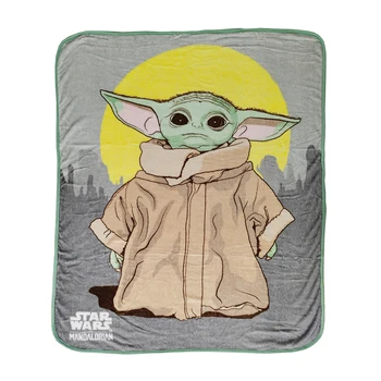

Throw Blanket Star Wars Baby Yoda 3D Flannel Velvet Plush Blanket Bedspread Kids Girls Sherpa Blanket Couch Quilt Cover Travel
