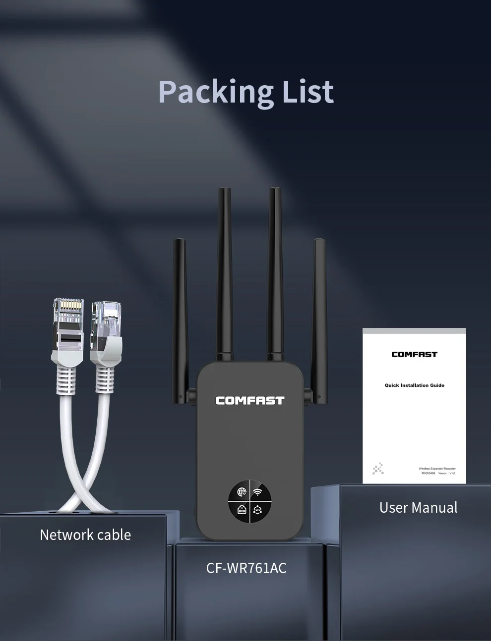 Casa, Extensor Sem Fio, Repetidor WiFi, Amplificador