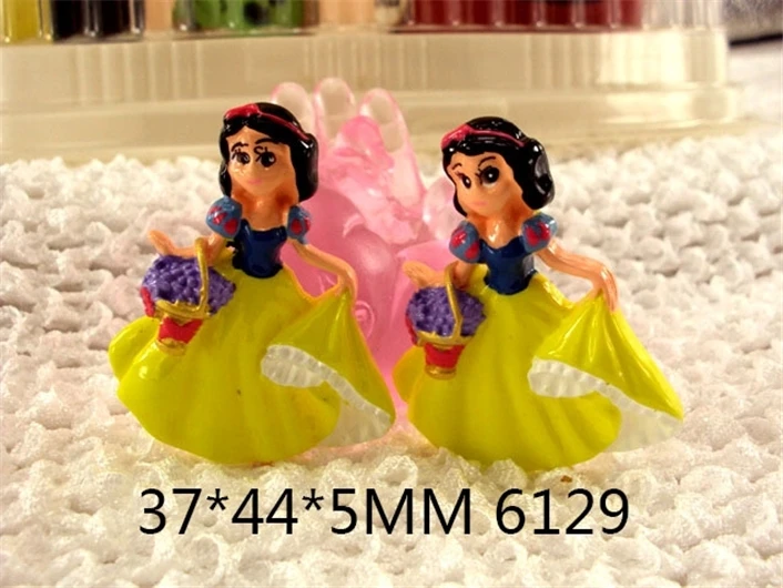 5 шт. мультфильм принцесса пластик строгальный станок 3D смолы DIY ювелирные аксессуары Скрапбукинг Ремесло ручной работы декоративные материалы, 5Yc2570 - Цвет: 1006129001