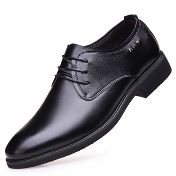 

2020 new men's high-quality leather shoes British business soft leather men's split leather dress shoes