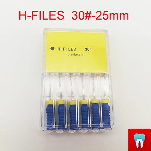 1pack(30-25mm) 11 пакетов 6#-80#25 мм зубные ПроТейпер файлы H стоматолога Эндодонтические Инструменты Стоматологические материалы ручное использование нержавеющая сталь H файлы - Цвет: 1pack(30-25mm)