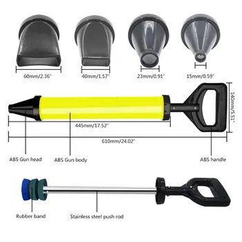 

Caulking Gun Cement Lime Pump Grouting Mortar Sprayer Applicator Grout Filling Tools With 4 Nozzles