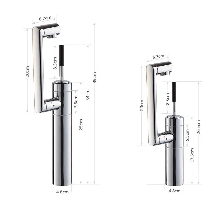 Vidric New wash head Basin Faucet Single Lever 1080 Rotation Spout Modern Brass Mixer Tap Bathroom Basin Water Sink Mixer Chrome