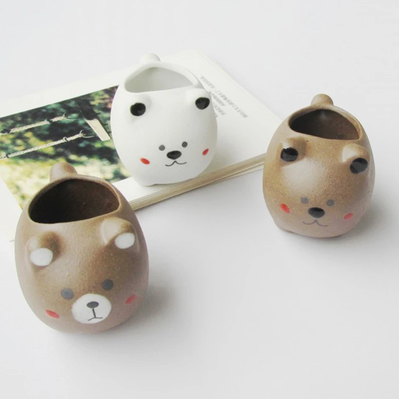 

Flower Pot Cute Cartoon Thumb Basin Succulents Meaty Ceramic for Home Decoration VJ-Drop