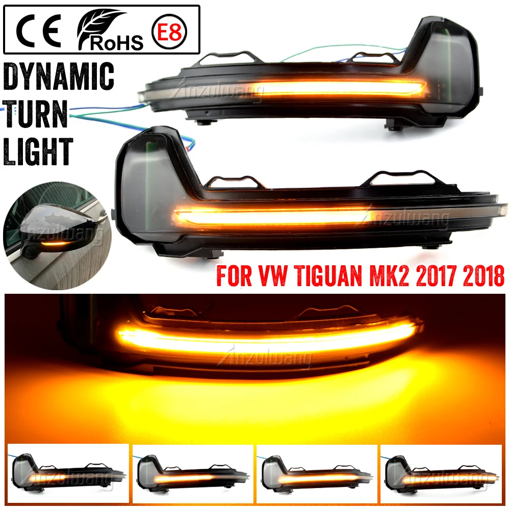 Fydun Lampeggiatori LED Dinamici Per Specchietti Retrovisori – Indicatori Di Direzione A Scorrimento Per Ford Focus Mk2 Mk3 E Mondeo Mk4, 1 Paio - 4