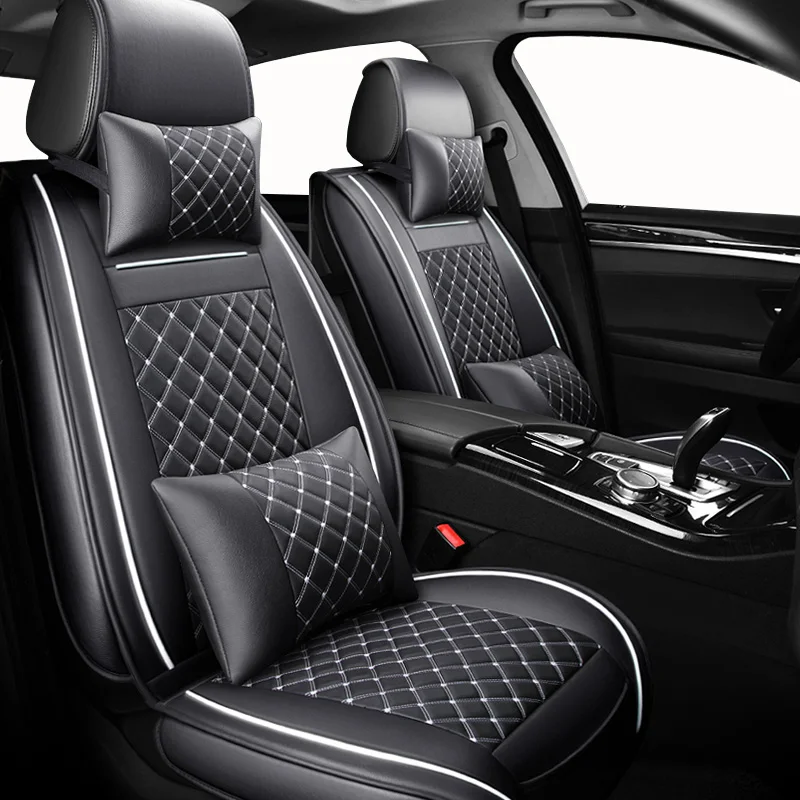 Универсальные автомобильные чехлы из искусственной кожи для Toyota Corolla Camry Rav4 Auris Prius Yalis Avensis SUV автомобильные аксессуары