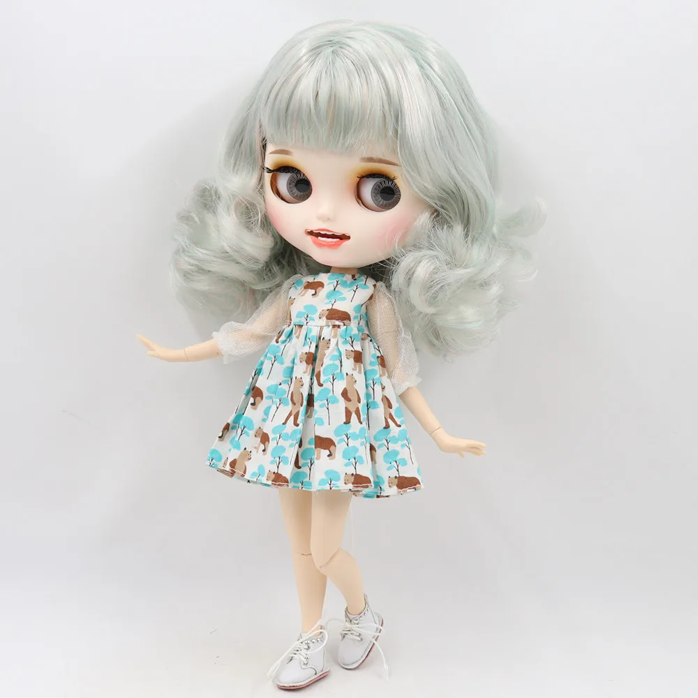 ICY 1/6 Blyth Кукла под заказ № BL4006/1017 белая кожа и суставное тело с открытым ртом матовое лицо для девочки Подарочная игрушка