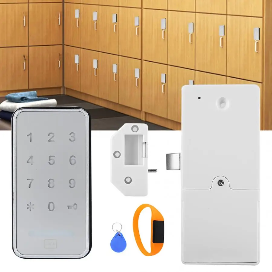 

Touch Keypad Password Lock RFID Card Key lock Metal Digital Electronic Locker for File Cabinet Drawer