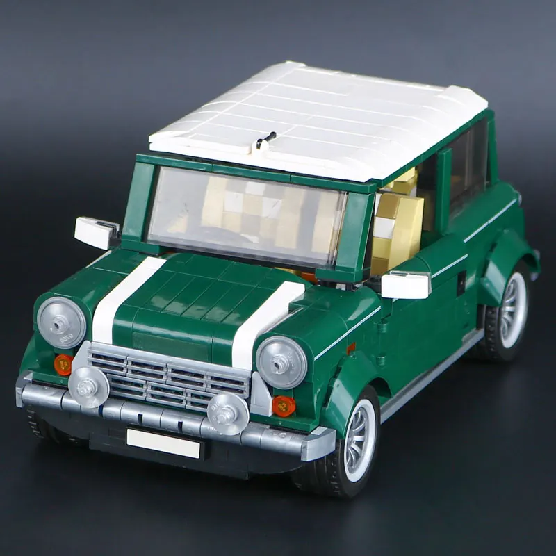 21001 21002 21003 Creator Camper Car Technic строительные блоки кирпичи игрушки Совместимые 10220 10252 10242 классический автомобиль - Цвет: Green car