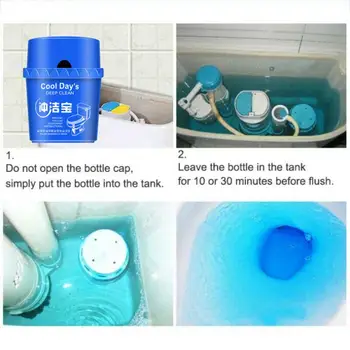 

Automatic Toilet Bowl Cleaner, Toilet Tank and Bathroom Cleaning System, Bleach and Blue Cleaning
