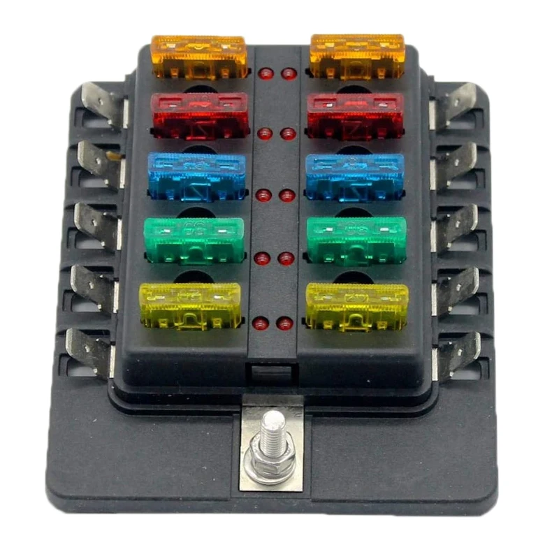 Для автомобильной лодки RV 32V 10 Way Blade Type Fusebox Тип штепсельной вилки держатель