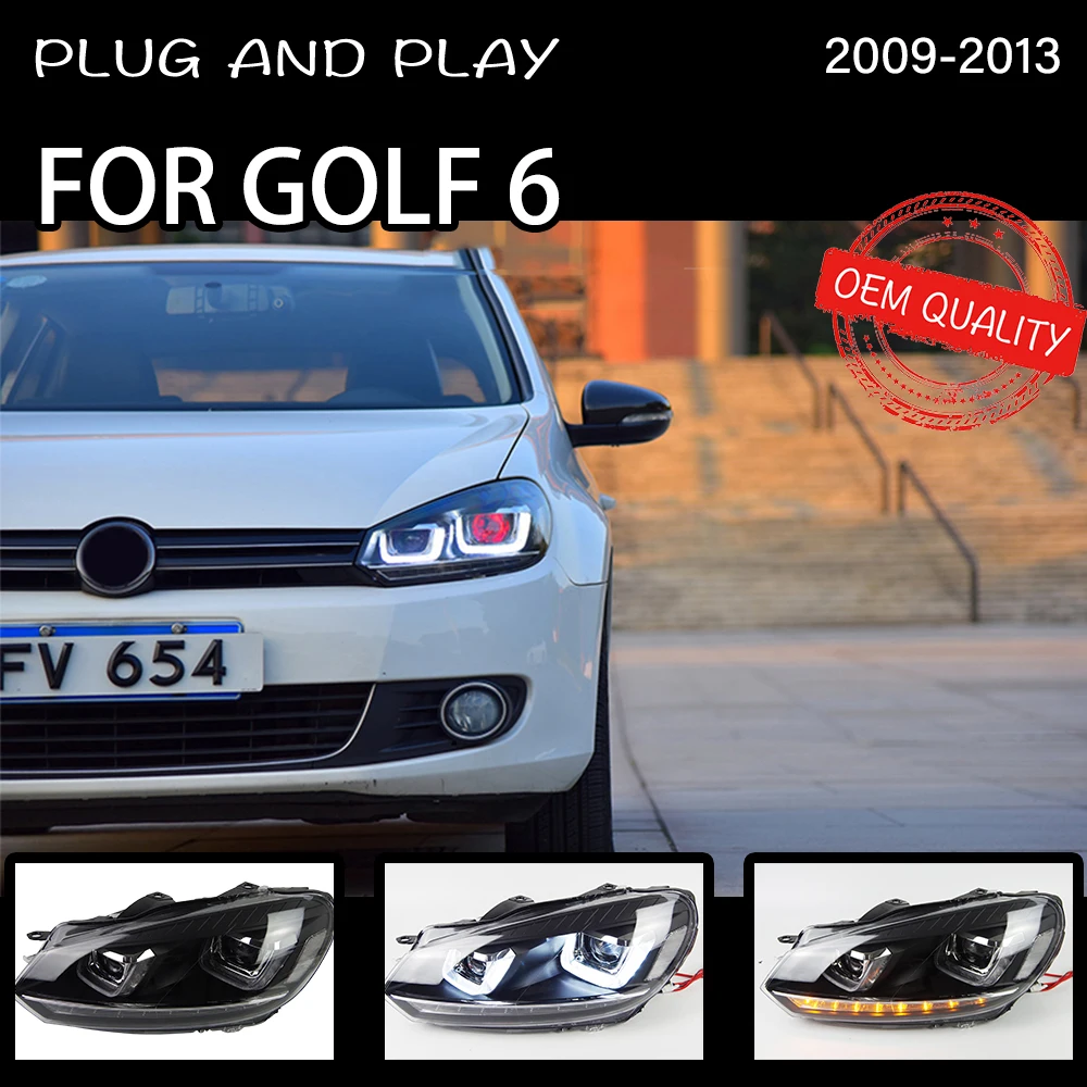 Ensemble de phares au xénon pour Volkswagen vw Golf 6, accessoires de  voiture - AliExpress