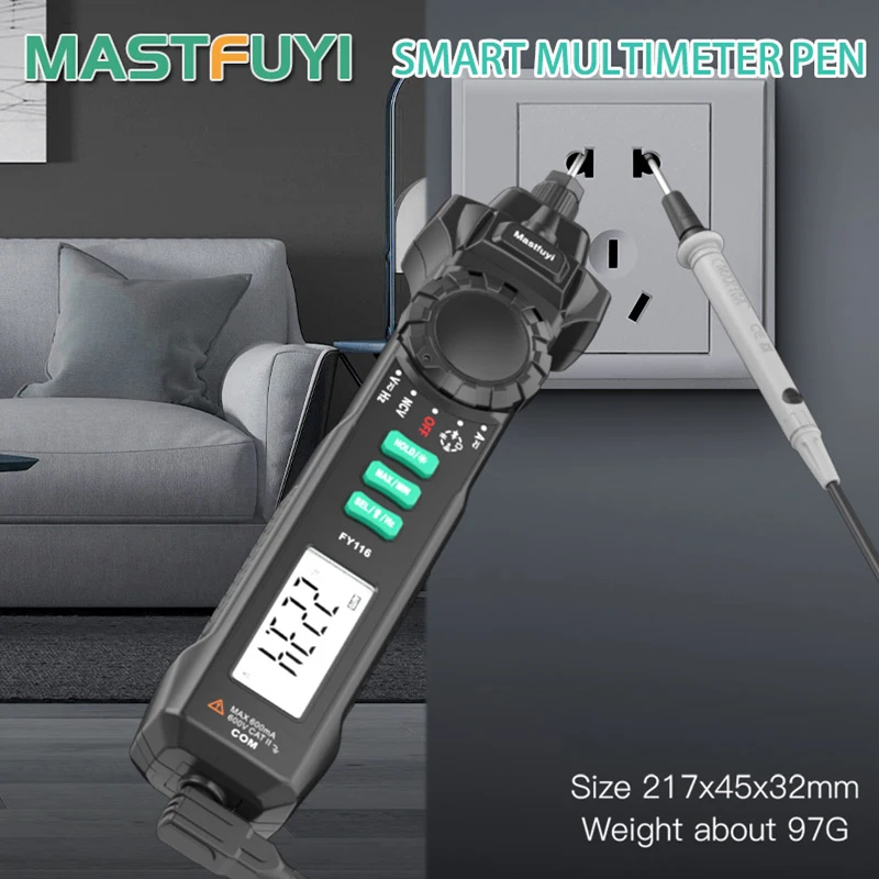 Ручной мультиметр Mastfuyi 6000 счетчик тестер NCV автоматическое отключение для