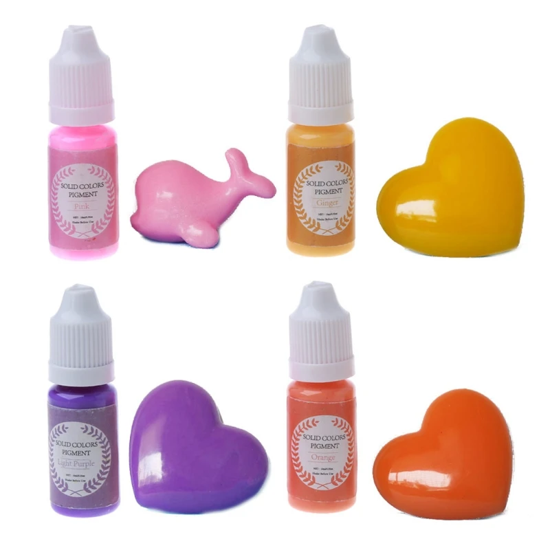 18 Colors Epoxy Pigment Opaque Liquid Resin Colorant Each 0.35oz Non-Toxic Epoxy Resin Dye Solid Color Liquid Dye dropship Epoxy Resin Pigment