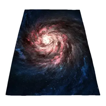 

Explosion vortex starry sky black hole starry sky printing flannel thickened sofa blanket edging multiple sizes available