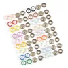 50set/lot Colorful Iron Prong Snap Buttons Round Metal Fasteners Press Stud for Romper Buckle Snap Baby Clothes Accessories 1